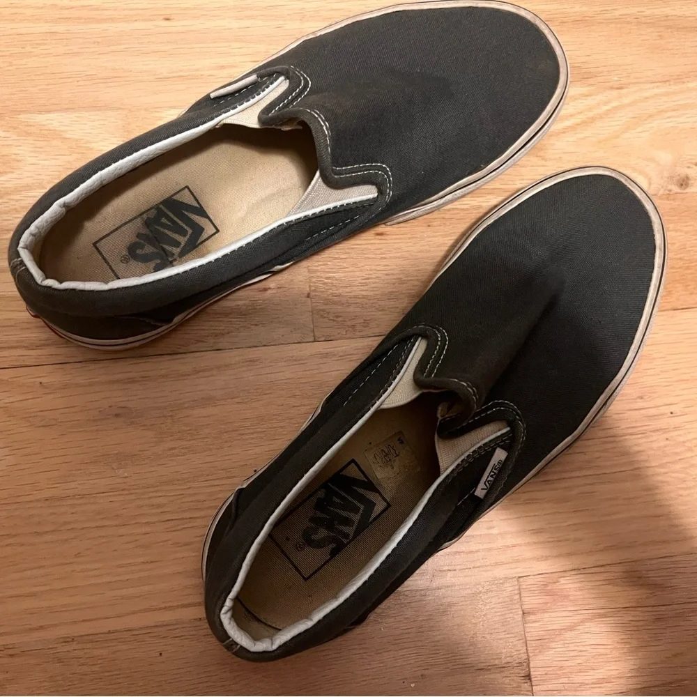 Grey Slip On Vans - Picture 4 of 10